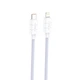 Плетёный кабель Foneng XS02 USB-C→Lightning 2,4 A, 1,2 м — усиленная нейлоновая оплётка, металлические коннекторы, стильный дизайн, для iPhone и iPad, надёжная передача данных и быстрая зарядка Фиолетовый - изображение 1