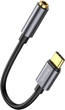 Adapter AUX Baseus L54 Type-C do 3.5 mm Grey (CATL54-0G) - obraz 2
