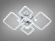 Светодиодная люстра 8060 хром 95Вт с пультом для гостиной 8060/2+3HR LED 3color dimmer - изображение 5