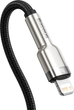 Kabel Baseus Cafule Type-C do Lightning 20W PD 0.25 m Black (CATLJK-01) - obraz 5