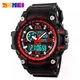 Мужские часы Skmei Disel 1283 черные с красным - изображение 4