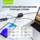 Сетевое зарядное устройство BAVIN PC2026Y 65W GaN Super Quick Charger QC4.0 + 2 PD3.0 Type-C + 2 USB-A 3A PPS + 2 AC 250V 2500W 1.5M White - изображение 5