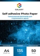 Фотобумага Galaxy A4 (50л) 135г/м2 Самоклейка глянец (GAL-A4SAMHG135-50) - изображение 1