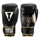 Боксерские перчатки TITLE Boxeo Mexican Quatro 12 oz кожаные черные белые профессиональные для мешка бокса кикбоксинга MMA тренировок - изображение 1