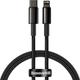 Kabel Baseus Tungsten Gold Type-C do Lightning PD 20W 1 m Black (CATLWJ-01) - obraz 1