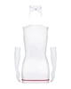 Эротический костюм медсестры Obsessive Emergency dress S/M, white, платье, стринги, перчатки, чепчик, стетоскоп - изображение 3