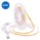Светодиодная лента COB LED 5м USB 5V 320 диод/м холодный белый свет с сенсорной кнопкой - изображение 1