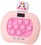 Сенсорна гра Lean Toys Pop-it Консоль Єдиноріг Рожева (5905991013235) - зображення 3