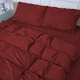 Комплект постельного белья MirSon №19-1655 Garnet Mikrosatin Premium 200 x 220 см (2200007236701) - изображение 2