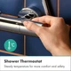 Душова система hansgrohe Activera S 240 1jet EcoSmart+ 28083000, з термостатом Ecostat Fine Varia, хром - зображення 7