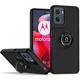 Чехол Fiji Colorframe для Motorola G05 матовый бампер с кольцом подставкой Black - изображение 1