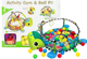 Mata edukacyjna dla maluszka Lean Toys 3 w 1 Żółw z basenem i piłkami 1605 (5904204759830) - obraz 5