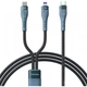 Кабель Proda PD-B73th USB Type C - USB Type-C + Lightning (M/M), 5 А, 1.3 м, Black (PD-B73th-BK) - изображение 2