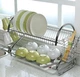 Стойка для сушки посуды Kitchen Storage rack нержавеющая сталь - изображение 5