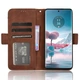 Чехол-книжка с кармашками Deexe Wallet Stand для Motorola Edge 40 Neo - Brown - изображение 3