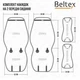 Накидки на сидіння beltex monte carlo (перед+зад) стільники чорні - зображення 7