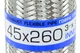 Гофра глушника 45x260 (3-х шарова) EuroEx - зображення 2