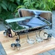 Садж блюдо для подачі шашлика з підігрівом Grill прямоугольний 35-45см з соусницями та чарками - зображення 2