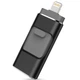 USB Флешка 4в1 128GB Type-C/Micro/Lightning/USB для телефона и компьютера Черный - изображение 1