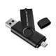 USB Флешка 2в1 64GB Type-C/USB OTG Microdrive Черный - изображение 1