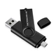 USB Флешка 2в1 512GB Type-C/USB OTG Microdrive Чорний - зображення 1