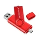 USB Флешка 2в1 128GB Type-C/USB OTG Microdrive Красный - изображение 1
