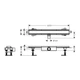 Трап для душу Hansgrohe RainDrain Compact Flat 60 см, Brushed Stainless Steel 56162800 - зображення 11
