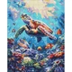 Алмазная мозаика по номерам Идейка Морское спокойствие, 40x50 см (AMO8099) - изображение 1