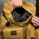 Тактический рюкзак Baksik 50 л с системой крепления Molle и липучкой койот 65х45х20 см - изображение 4