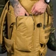 Тактический рюкзак Baksik 50 л с системой крепления Molle и липучкой койот 65х45х20 см - изображение 6