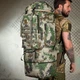 Тактический рюкзак Kavabanga 50 л с системой крепления Molle и липучкой зеленый пиксель 65х45х20 см - изображение 1