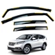 Дефлекторы окон (ветровики) для Honda CR-V 2012-2016 вставные (HAWK) - изображение 1