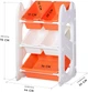 Дитячий стелаж Mealux Coral Mini Orange (KD-E021 Orange) - зображення 2