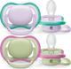 Пустушка Philips Avent Ultra Air 0-6 м SCF085/24 Фіолетова/Зелена 2 шт (8720689016216) - зображення 3