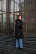 Женское зимнее пальто Visdeer 50 черное 83652 - изображение 6