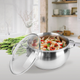Кастрюля нержавеющая Maestro 200 мм х 4 л MR-3516-20 (MR-3516-20) - изображение 1