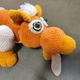 Тигр большой 58 см игрушка вязаная ручная робота hand made - изображение 3