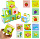 Klocki edukacyjne Lean Toys z literkami i zwierzątkami 8 elementów 22886 (5905991052357) - obraz 2
