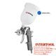 Пневмопистолет лакокрасочный HP Intertool верхний бак 600 мл d=1.5 мм (PT-0204) - изображение 1