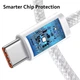 Кабель быстрой зарядки айфон Apple iPhone 15 16 17 Pro Plus Max Samsung Huawei Xiaomi Meizu Vivo Oppo Type-C to Type-C Кабель быстрая зарядка для айфона айпада провод синхронизации USB-C - USB-C 1 м (MQPKTC15/W) - изображение 4