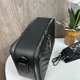 Стильная мини-сумочка клатч прямоугольная из экокожи с молнией черная - изображение 10