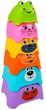 Piramidka-kubeczki dla niemowlaka LEAN Toys Zwierzątka 7169 (5905323211100) - obraz 4