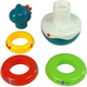Розвиваюче брязкальце пірамідка LEAN Toys Bubble Dragon з кільцями 11623 (5905214973452) - зображення 4