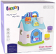 Sorter-domek edukacyjny LEAN Toys z klockami Niebieski 15199 (5905515355841) - obraz 1