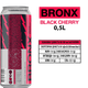 Упаковка слабоалкогольного энергетического напитка BRONX Black Cherry 8% 0.5 л х 24 шт (14820193034506) - изображение 2