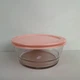 Контейнер/салатник стеклянный 1100 мл круглый с крышкой Luminarc EAT & JOY V9355 коралловый - изображение 1