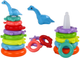 Piramidka z układankami LEAN Toys Żyrafa 8 kółek Kolorowa 17540 (5905991003892) - obraz 2