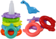 Piramidka z układankami LEAN Toys Żyrafa 8 kółek Kolorowa 17540 (5905991003892) - obraz 3