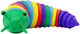 Zabawka sensoryczna LEAN Toys Gąsienica giętka i antystresowa Kolorowy 18445 (5905991016984) - obraz 3