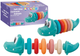 Piramidka miękka edukacyjna LEAN Toys Krokodyl 20458 (5905991027454) - obraz 1